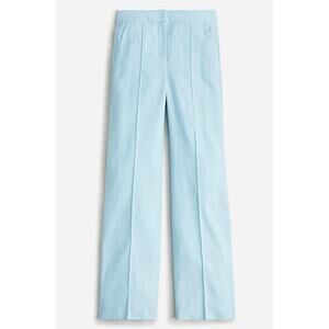 NWT J. Crew Full Length Wide Leg Tuxedo Pant in Italian Wool‎ Fresh Air Blue 0